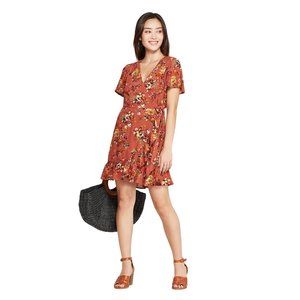 Xhilaration Dresses - NWT Xhilaration Wrap Mini Dress Large Terracotta Xhilaration Dresses - NWT Xhilaration Wrap Mini Dress Large Terracotta